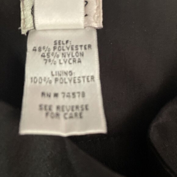 Cache Womens Black Pleated Solid Skirt M 48% Polyester 45% Nylon 7% Lycra Lining - Picture 4 of 9